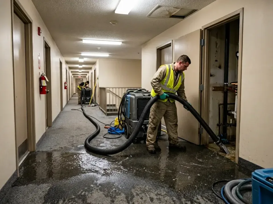 multi-unit-apartment-hallway-f-005 — frequently asked questions, Emergency Burst Pipe Water Extraction & Removal in La Verki…